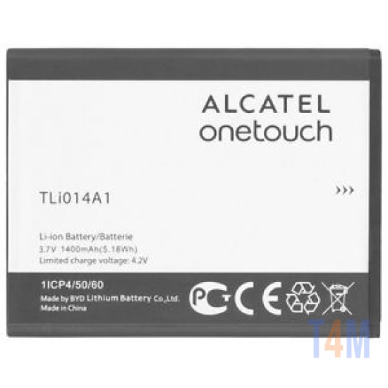 BATERIA TLI014A1 PARA ALCATEL OT-5020 OT-4010 BULK